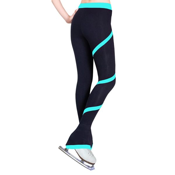 Ny2 Black Polartec Pants With Turquoise Spiral