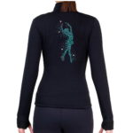 Skating Fleece Jacket with Turquoise Decoration