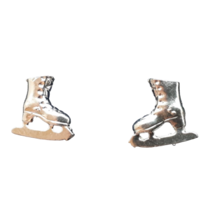 Kotimaiset Hopeiset Luistin Nappikorvakorut