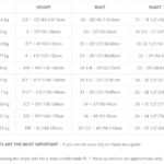Jerry's size chart