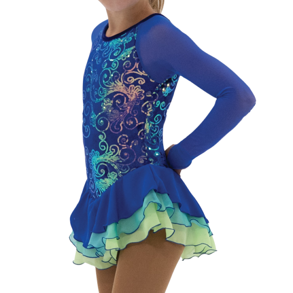 Jerry´s blue sequin skating dress