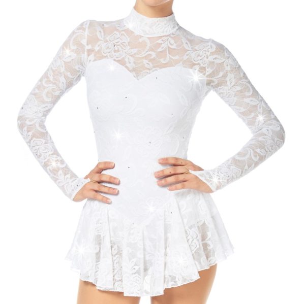 white competition dress Sagester
