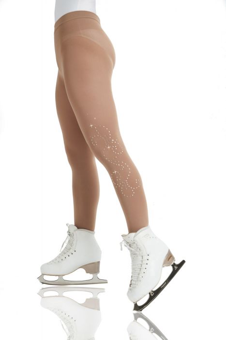 Mondor tights with rhinestones for competitions