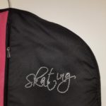 embedded rhinestones "Skating" text