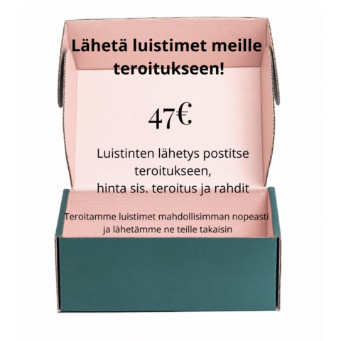 Taitoluistimien lähetys teroitukseen, sisältää: teroitus+ rahdit!