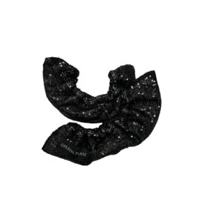 Mustat paljetti teräsuojat