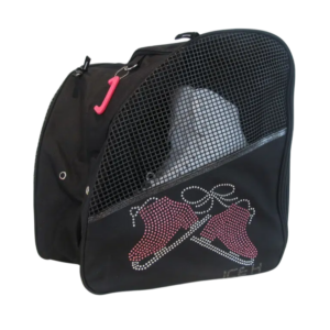 Luistinreppu Pinkillä Strassi Luistinkoristeella+teräsuoja-avaimenperä