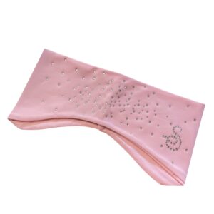 Sagester light pink head band with rhinestones