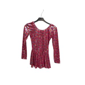 Pinkki luistelupuku koko: 6-8