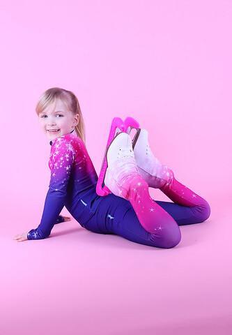 Ugoskate – Taitoluistelun kaksiosainen asu – SHINY PINK – Takki & housut